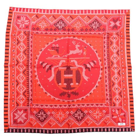 au coin du feu hermes scarf|Au coin du feu green .